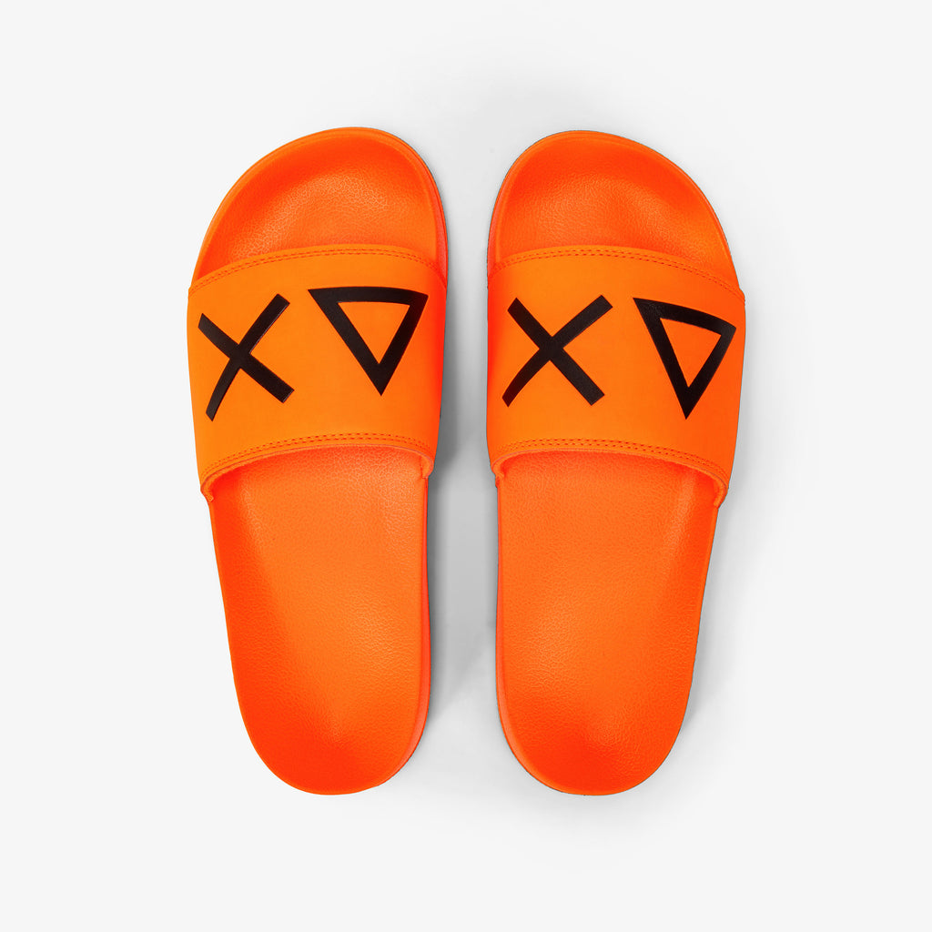 SUN68 - X35102 - SLIPPER LOGO ARANCIO FLUO