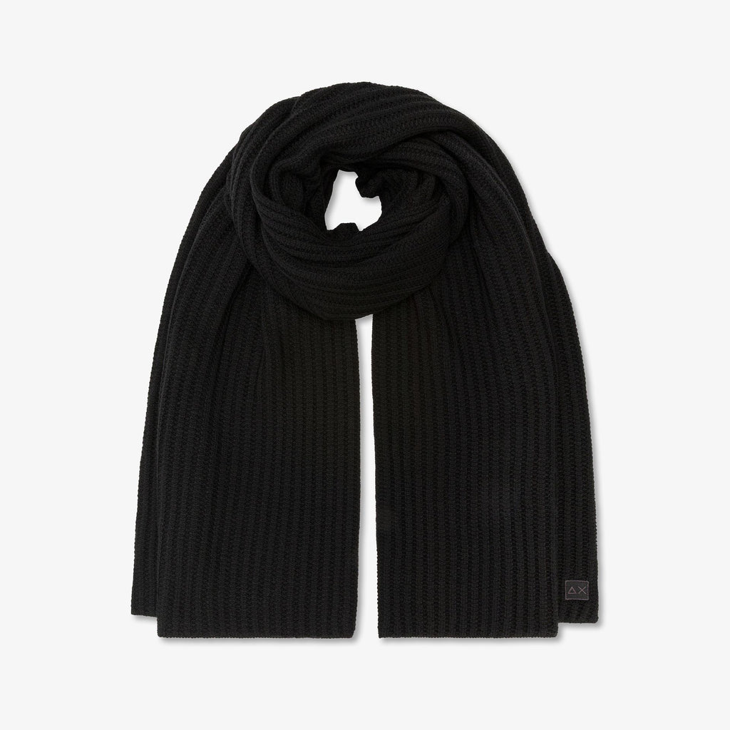 SUN68 - C45104 - SCARF THICK KNIT NERO