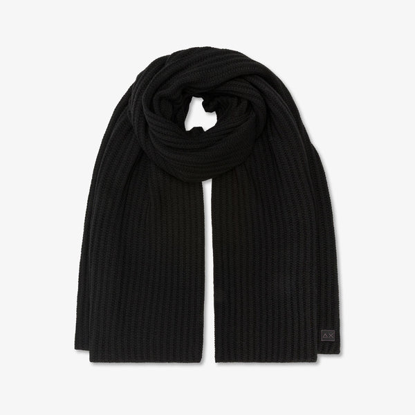 SUN68 - C45104 - SCARF THICK KNIT NERO