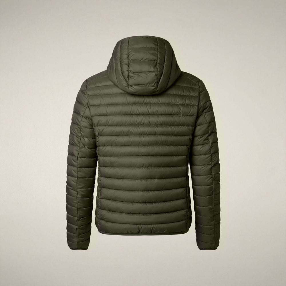 SAVE THE DUCK PIUMINO CON CAPPUCCIO DONALD DUSTY OLIVE - immagine prodotto 2