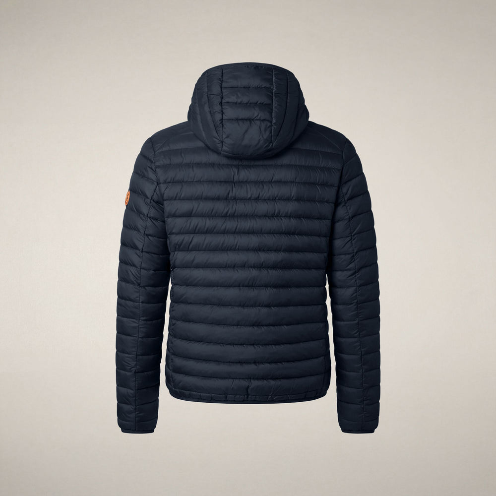 SAVE THE DUCK PIUMINO CON CAPPUCCIO DONALD BLUE BLACK - immagine prodotto 2