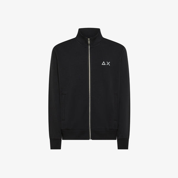 SUN68 - F45101 - TRACK ZIP BASIC FLEECE NERO