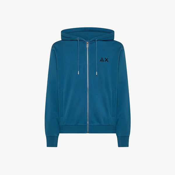 SUN68 - F45102 - HOOD ZIP BASIC FLEECE AVIO SCURO