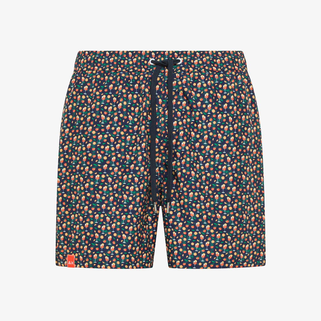 SUN68 - H36110 - SWIM PANT SMALL PATTERN