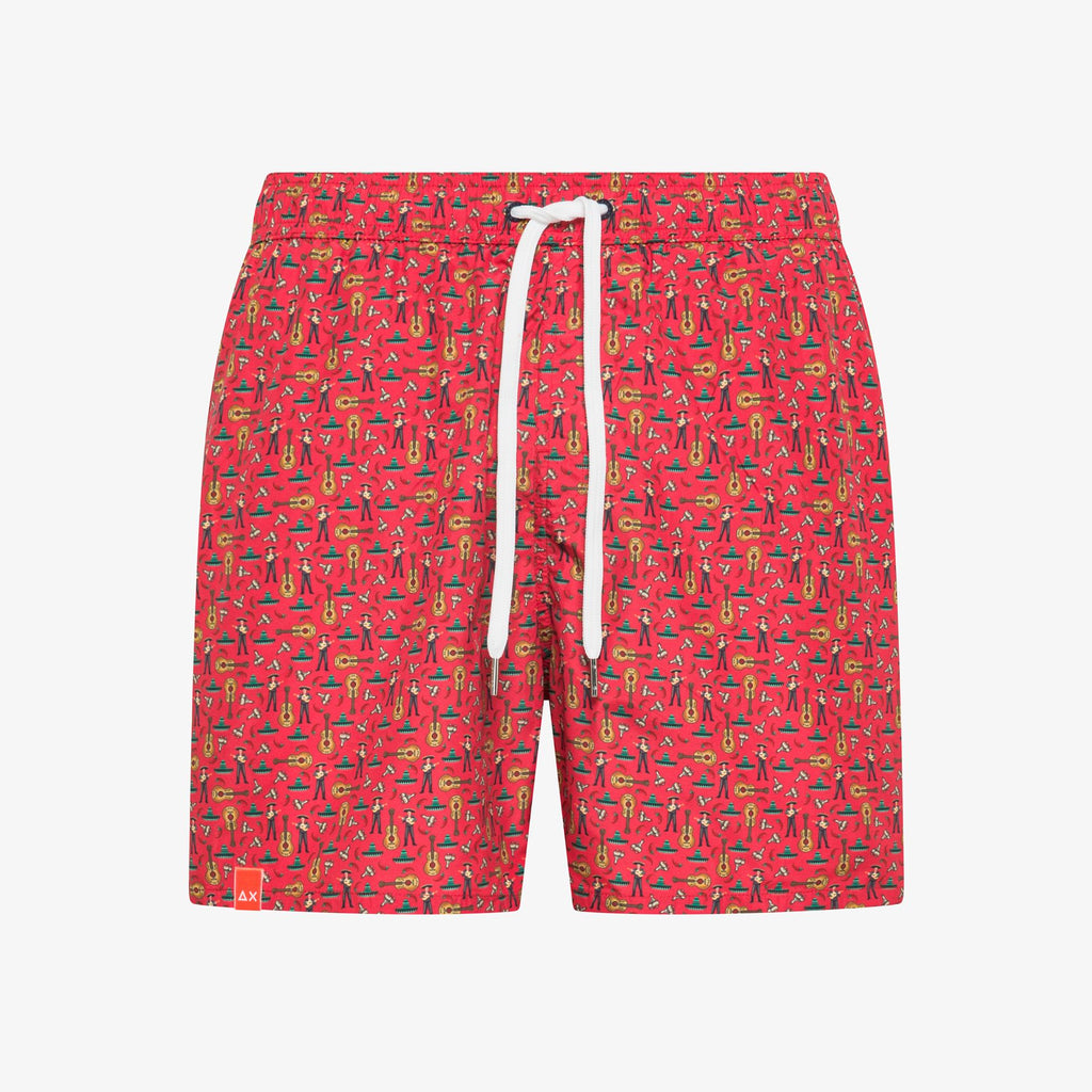 SUN68 - H36110 - SWIM PANT SMALL PATTERN