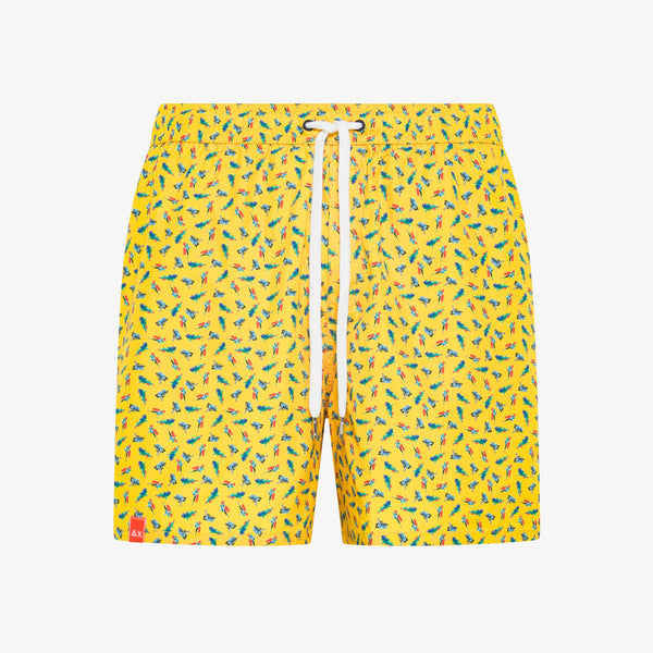 SUN68 - H36110 - SWIM PANT SMALL PATTERN