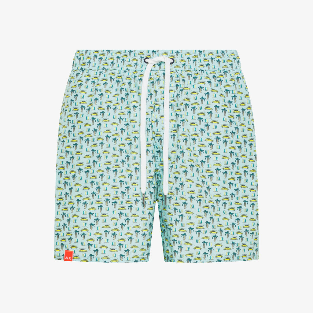 SUN68 - H36110 - SWIM PANT SMALL PATTERN