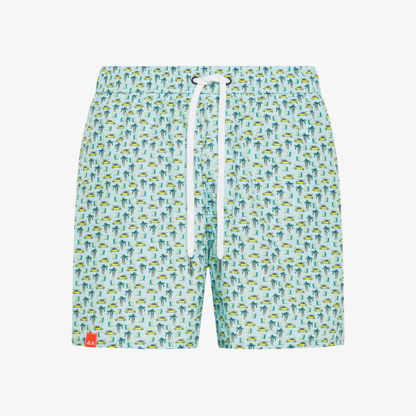 SUN68 - H36110 - SWIM PANT SMALL PATTERN