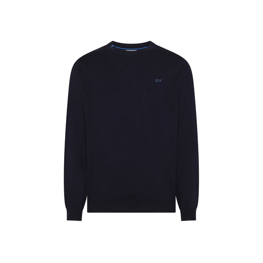 SUN68 Sweater Basic L/S Navy Blue