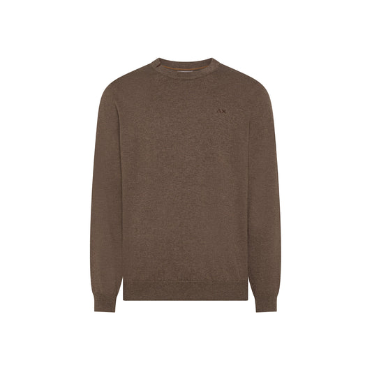 SUN68 Sweater Basic L/S Tortora
