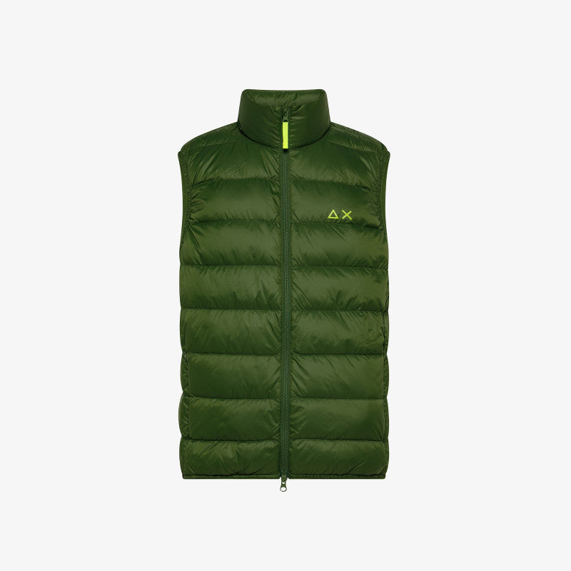 SUN68 - R44102 - SMANICATO NO SLV DOWN JACKET