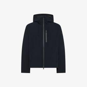SUN68 Hoodie Soft Shell Down Jacket Navy Blue