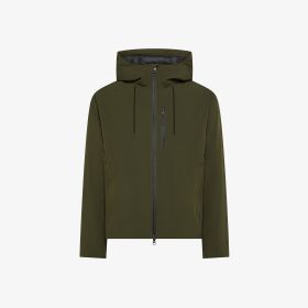 SUN68 Hoodie Soft Shell Down Jacket Militare Scuro