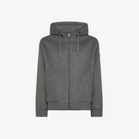 SUN68 R46112 - WOOL TOUCH HOODIE JACKET GRIGIO CHIARO