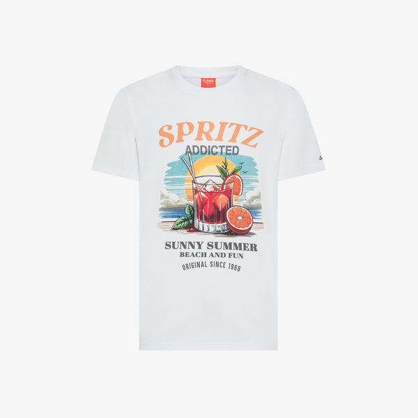 SUN68 - T36141 - TSHIRT PRINTED BEACH