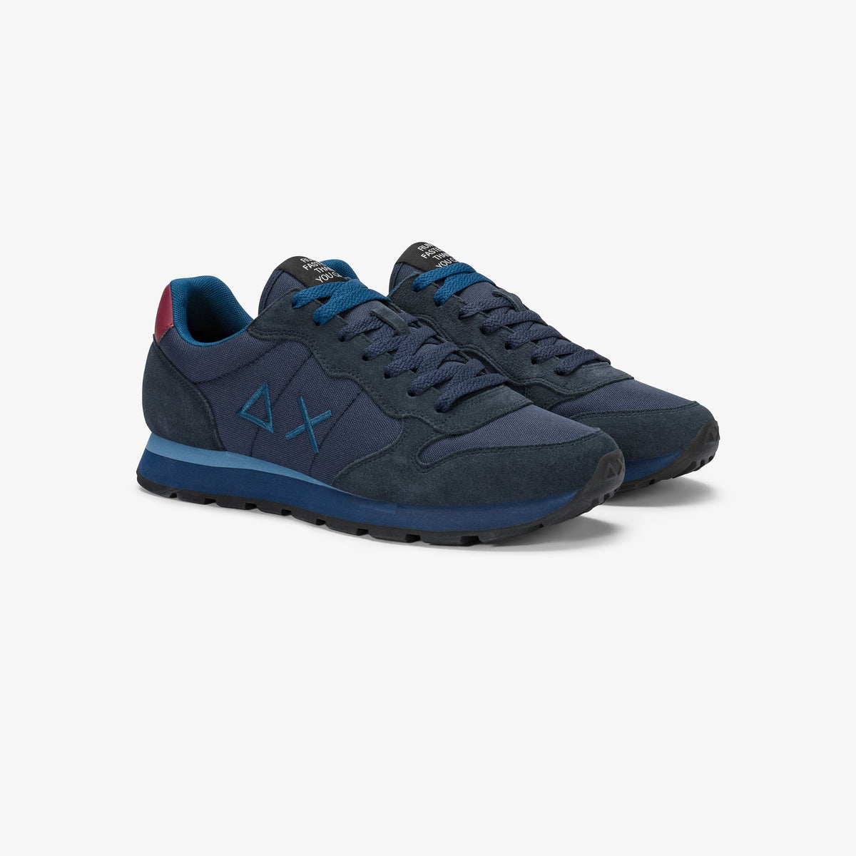 SUN68 - Z46101 - TOM SOLID NAVY BLUE/BORDEAUX