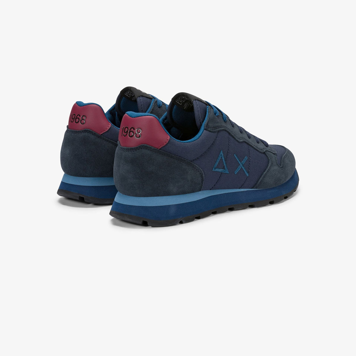 SUN68 - Z46101 - TOM SOLID NAVY BLUE/BORDEAUX