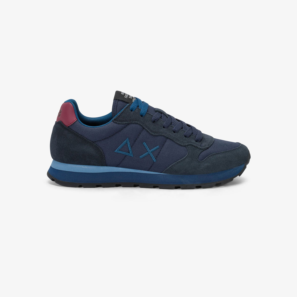 SUN68 - Z46101 - TOM SOLID NAVY BLUE/BORDEAUX