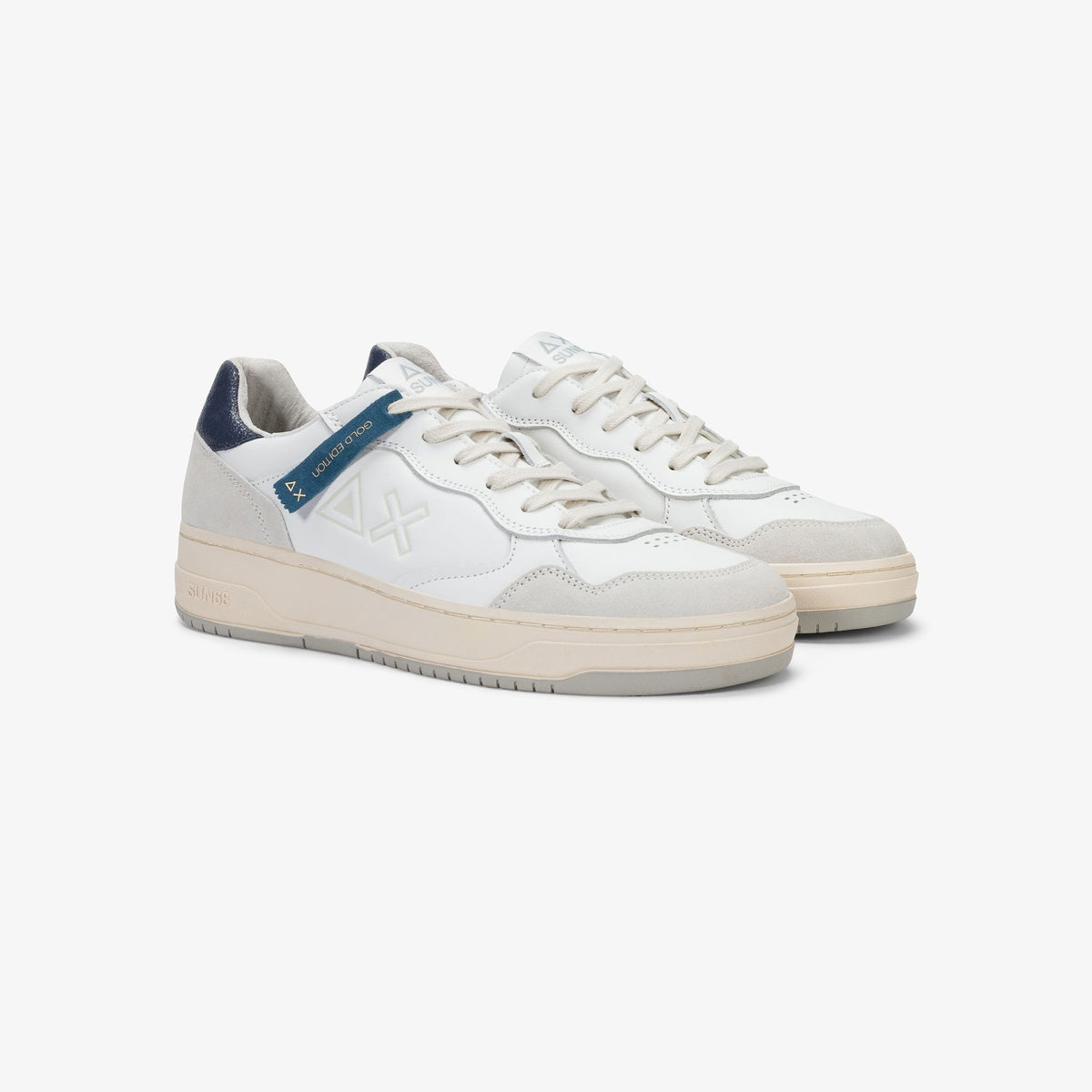SUN68 Z46160 - BIG BASKET EVO BIANCO/NAVY BLUE