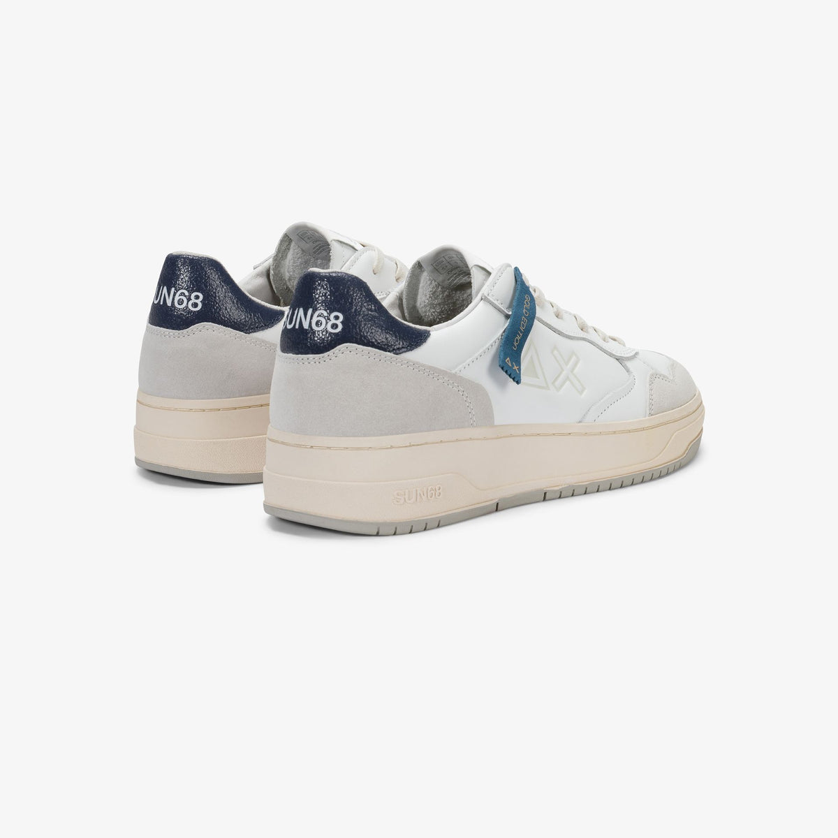 SUN68 Z46160 - BIG BASKET EVO BIANCO/NAVY BLUE