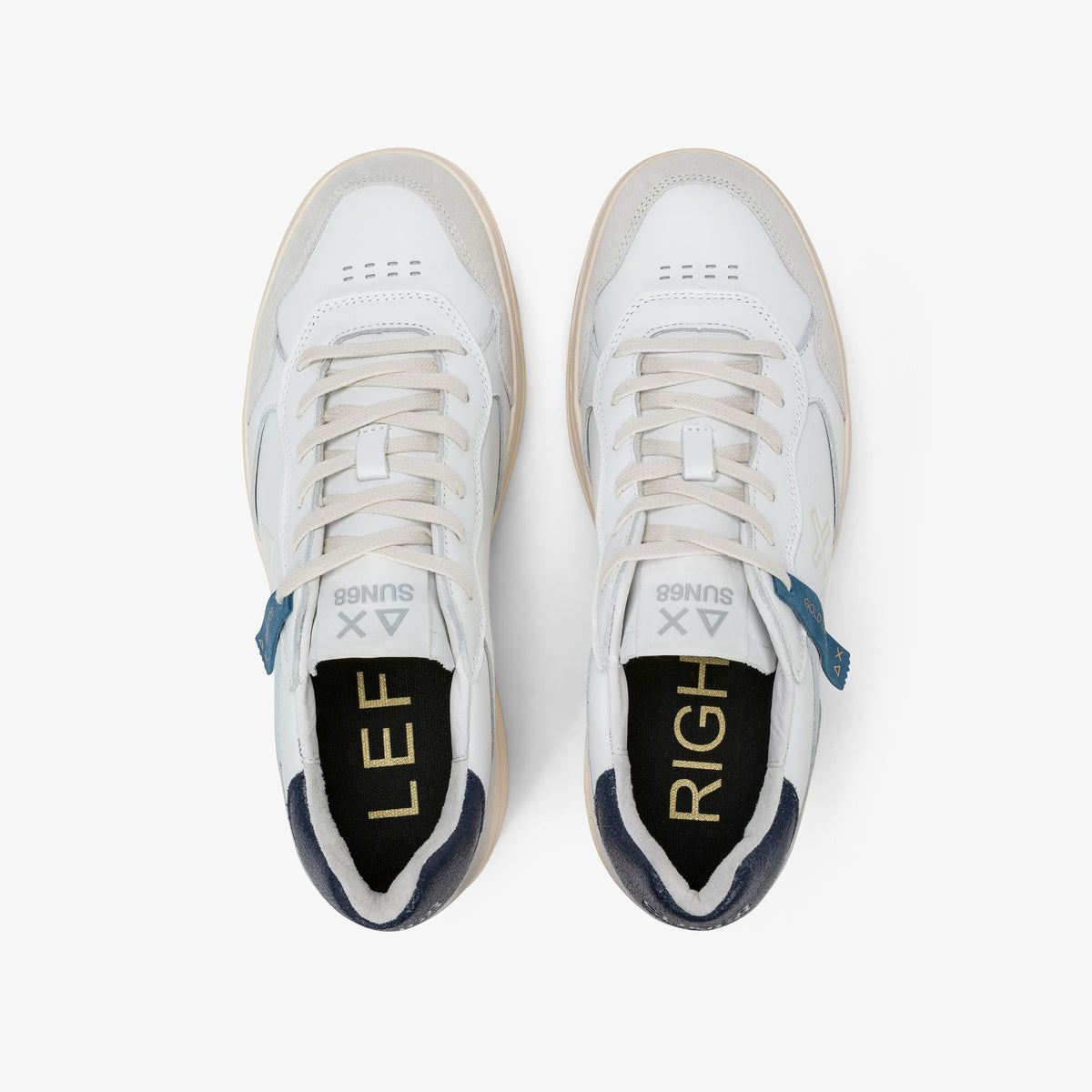 SUN68 Z46160 - BIG BASKET EVO BIANCO/NAVY BLUE
