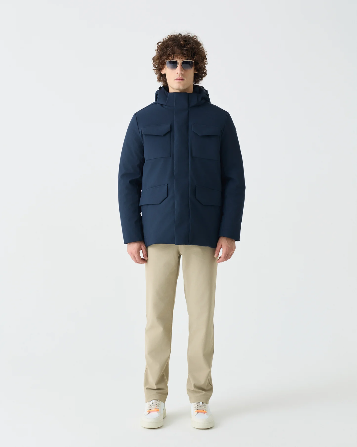 SUNS GBS73026U Lagos Hooded Dark Blue - vista frontale