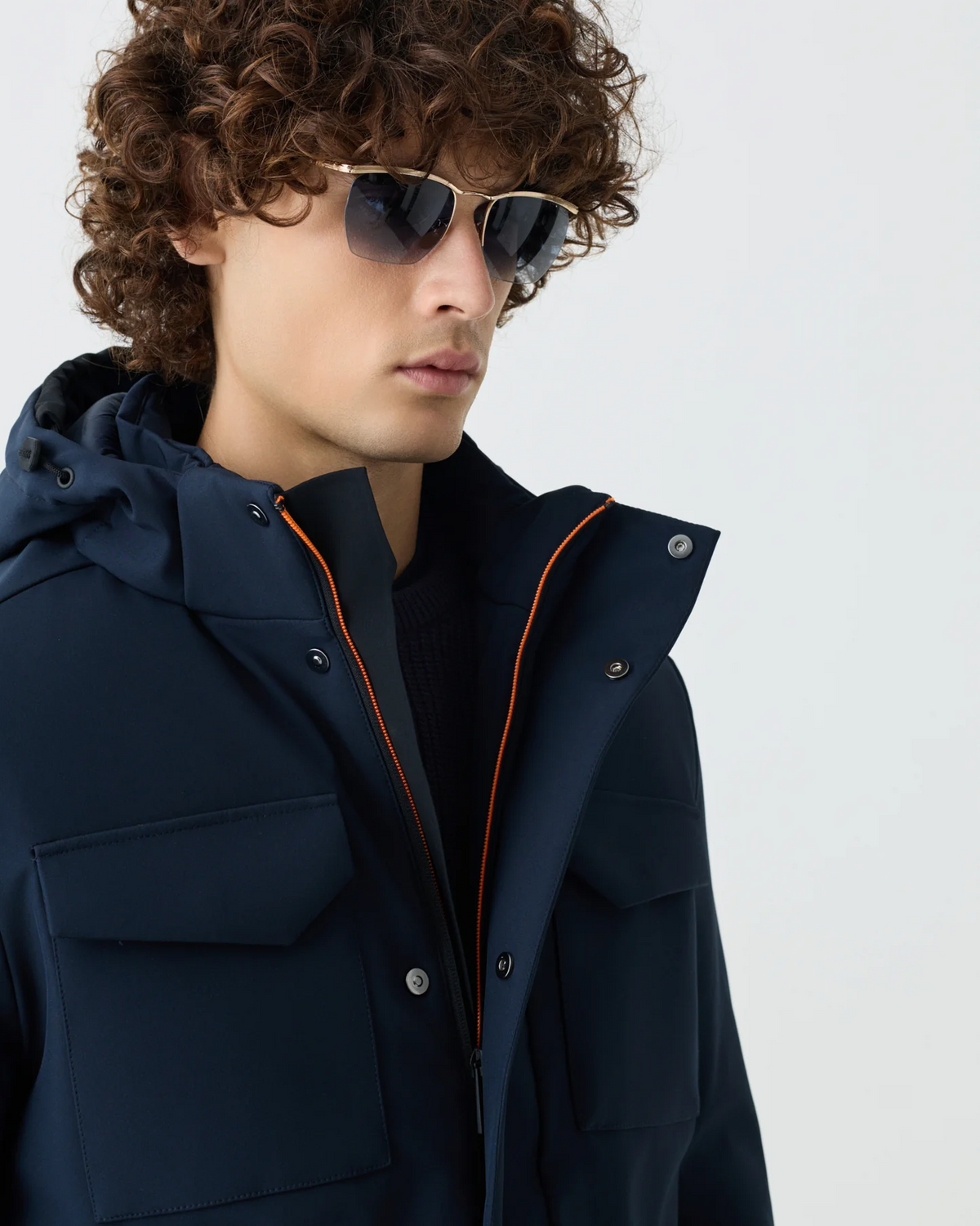 SUNS GBS73026U Lagos Hooded Dark Blue - dettaglio