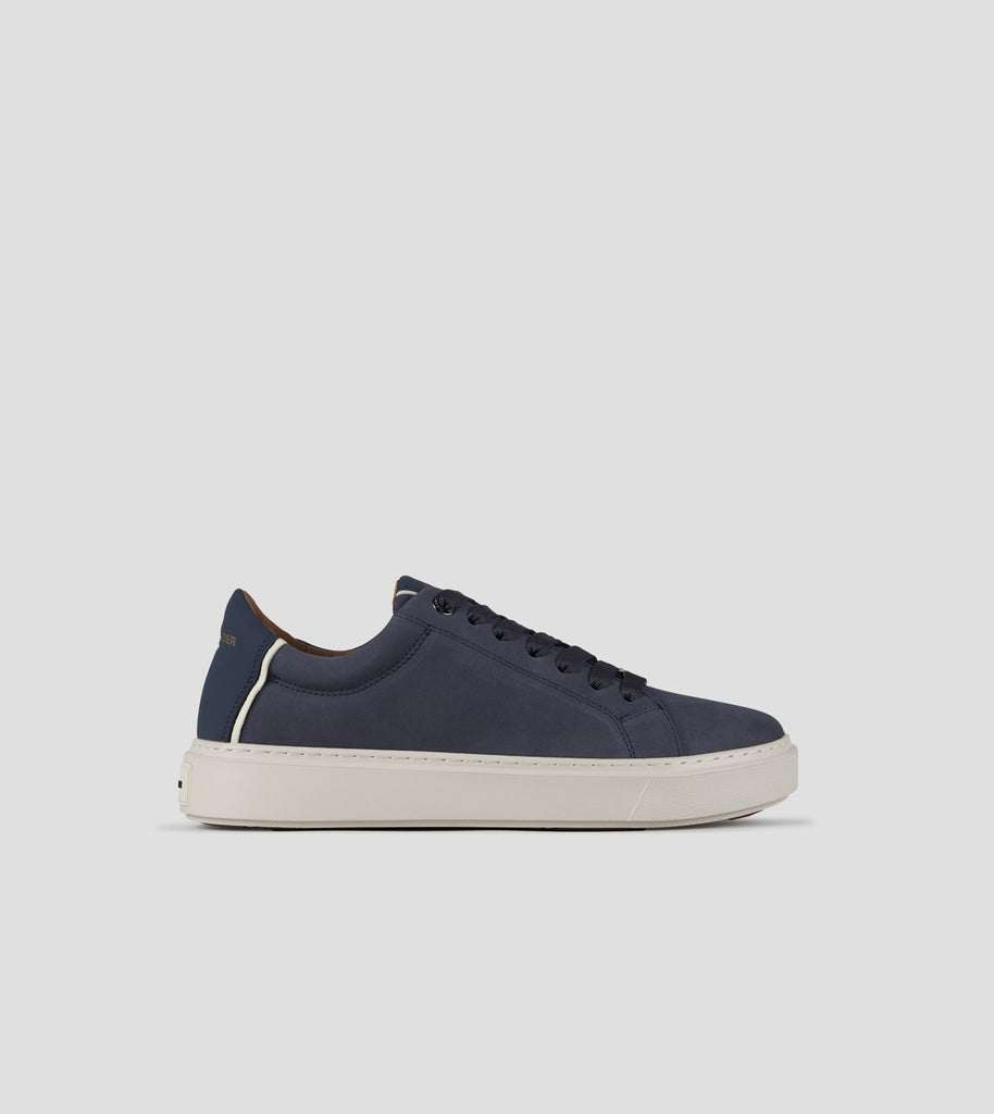 ALEXANDER SMITH - LONDON IN NABUK BLU E TALLONE IN PELLE