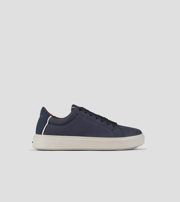 ALEXANDER SMITH - LONDON IN NABUK BLU E TALLONE IN PELLE