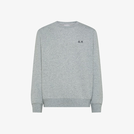 SUN68 Sweatshirt Basic Fleece L/S Grigio Chiaro