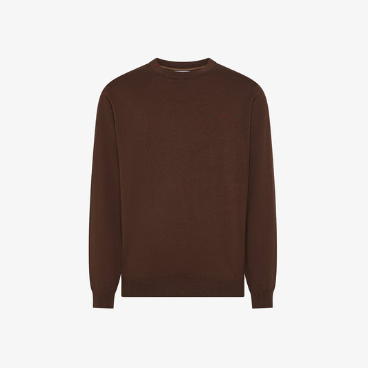 SUN68 Sweater Basic L/S Testa di Moro