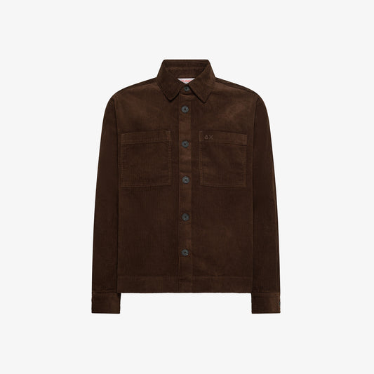 SUN68 Overshirt Corduroy L/S Testa di Moro