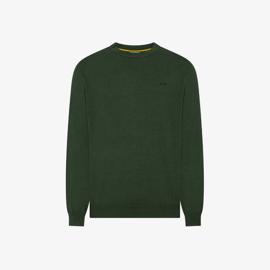 SUN68 Sweater Basic L/S Verde Scuro